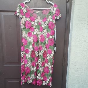 Lace floral dress